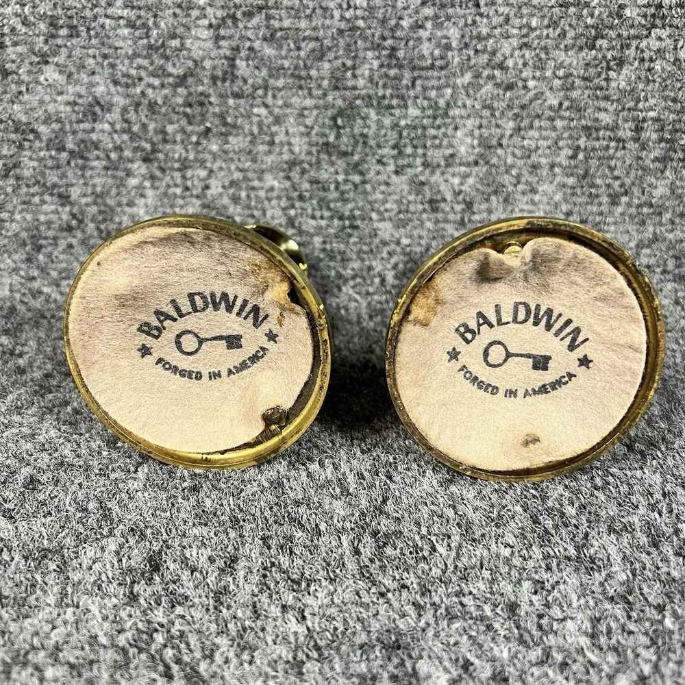 Pair of Vintage Baldwin‎ Brass Candlestick Holders,  Heavy